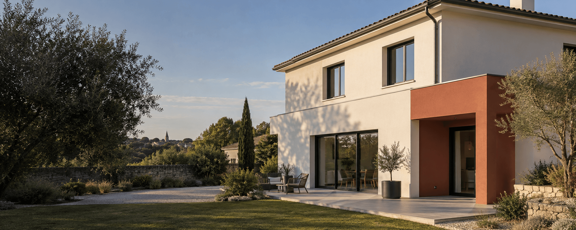 Illustration d’une maison à la façade rénovée